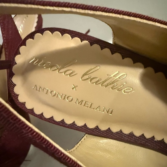 Antonio Melani x Nicola Bathie Claire Feather Ankle Wrap Heels - Picture 10 of 13